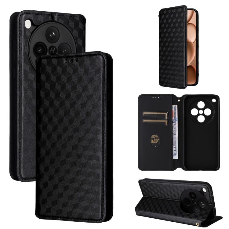 Cubic Grid Texture Flip Leather Phone Case, For OPPO A5 5G / 4G Global / A5M, For OPPO Reno14 Pro Global, For OPPO Reno14 Global, For OPPO K13 5G / K13X 5G / K12S 5G, For OPPO Find X8s+ 5G, For OPPO Find X8s 5G, For OPPO Find X8 Ultra 5G               ...