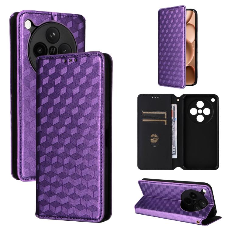 Cubic Grid Texture Flip Leather Phone Case, For OPPO A5 5G / 4G Global / A5M, For OPPO Reno14 Pro Global, For OPPO Reno14 Global, For OPPO K13 5G / K13X 5G / K12S 5G, For OPPO Find X8s+ 5G, For OPPO Find X8s 5G, For OPPO Find X8 Ultra 5G               ...