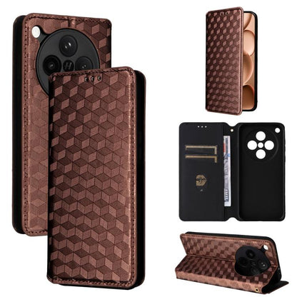 Cubic Grid Texture Flip Leather Phone Case, For OPPO A5 5G / 4G Global / A5M, For OPPO Reno14 Pro Global, For OPPO Reno14 Global, For OPPO K13 5G / K13X 5G / K12S 5G, For OPPO Find X8s+ 5G, For OPPO Find X8s 5G, For OPPO Find X8 Ultra 5G               ...