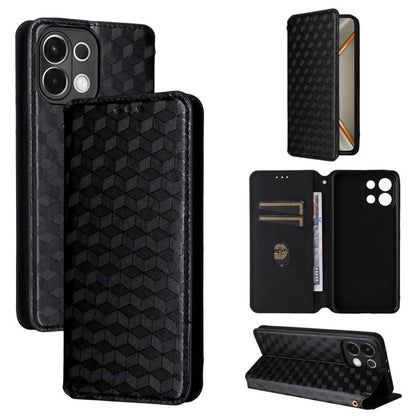 Cubic Grid Texture Flip Leather Phone Case, For OPPO A5 5G / 4G Global / A5M, For OPPO Reno14 Pro Global, For OPPO Reno14 Global, For OPPO K13 5G / K13X 5G / K12S 5G, For OPPO Find X8s+ 5G, For OPPO Find X8s 5G, For OPPO Find X8 Ultra 5G               ...