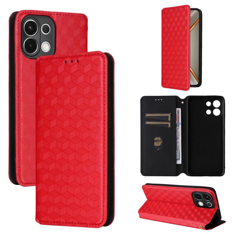 Cubic Grid Texture Flip Leather Phone Case, For OPPO A5 5G / 4G Global / A5M, For OPPO Reno14 Pro Global, For OPPO Reno14 Global, For OPPO K13 5G / K13X 5G / K12S 5G, For OPPO Find X8s+ 5G, For OPPO Find X8s 5G, For OPPO Find X8 Ultra 5G               ...