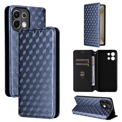 Cubic Grid Texture Flip Leather Phone Case, For OPPO A5 5G / 4G Global / A5M, For OPPO Reno14 Pro Global, For OPPO Reno14 Global, For OPPO K13 5G / K13X 5G / K12S 5G, For OPPO Find X8s+ 5G, For OPPO Find X8s 5G, For OPPO Find X8 Ultra 5G               ...