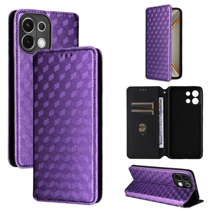 Cubic Grid Texture Flip Leather Phone Case, For OPPO A5 5G / 4G Global / A5M, For OPPO Reno14 Pro Global, For OPPO Reno14 Global, For OPPO K13 5G / K13X 5G / K12S 5G, For OPPO Find X8s+ 5G, For OPPO Find X8s 5G, For OPPO Find X8 Ultra 5G               ...