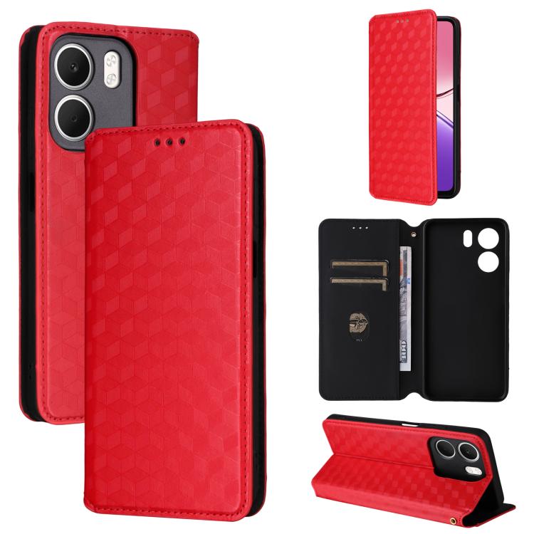 Cubic Grid Texture Flip Leather Phone Case, For OPPO Reno16 F 5G / Reno16 FS 5G, For OPPO Reno15 A 5G / Reno15 F 5G, For OPPO Reno16 5G / Reno16 Pro 5G Global, For OPPO Find X9 Ultra 5G, For OPPO A6X 4G / 5G / A6 5G Global                              ...