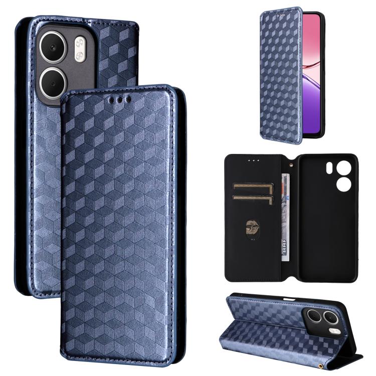 Cubic Grid Texture Flip Leather Phone Case, For OPPO Reno16 F 5G / Reno16 FS 5G, For OPPO Reno15 A 5G / Reno15 F 5G, For OPPO Reno16 5G / Reno16 Pro 5G Global, For OPPO Find X9 Ultra 5G, For OPPO A6X 4G / 5G / A6 5G Global                              ...