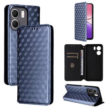 Cubic Grid Texture Flip Leather Phone Case, For OPPO Reno16 F 5G / Reno16 FS 5G, For OPPO Reno15 A 5G / Reno15 F 5G, For OPPO Reno16 5G / Reno16 Pro 5G Global, For OPPO Find X9 Ultra 5G, For OPPO A6X 4G / 5G / A6 5G Global                              ...