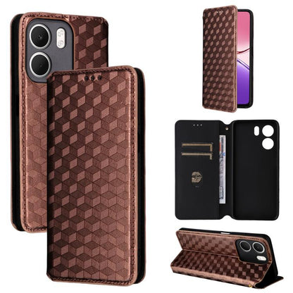 Cubic Grid Texture Flip Leather Phone Case, For OPPO Reno16 F 5G / Reno16 FS 5G, For OPPO Reno15 A 5G / Reno15 F 5G, For OPPO Reno16 5G / Reno16 Pro 5G Global, For OPPO Find X9 Ultra 5G, For OPPO A6X 4G / 5G / A6 5G Global                              ...