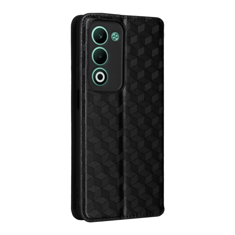 Cubic Grid Texture Flip Leather Phone Case, For OPPO A5 5G / 4G Global / A5M, For OPPO Reno14 Pro Global, For OPPO Reno14 Global, For OPPO K13 5G / K13X 5G / K12S 5G, For OPPO Find X8s+ 5G, For OPPO Find X8s 5G, For OPPO Find X8 Ultra 5G               ...