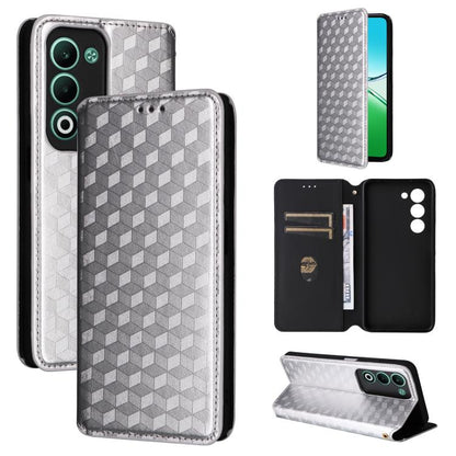 Cubic Grid Texture Flip Leather Phone Case, For OPPO A5 5G / 4G Global / A5M, For OPPO Reno14 Pro Global, For OPPO Reno14 Global, For OPPO K13 5G / K13X 5G / K12S 5G, For OPPO Find X8s+ 5G, For OPPO Find X8s 5G, For OPPO Find X8 Ultra 5G               ...