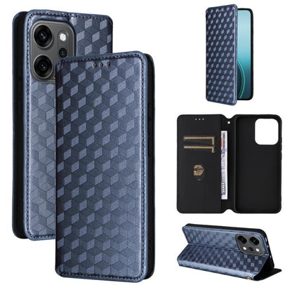 Cubic Grid Texture Flip Leather Phone Case, For OPPO A5 5G / 4G Global / A5M, For OPPO Reno14 Pro Global, For OPPO Reno14 Global, For OPPO K13 5G / K13X 5G / K12S 5G, For OPPO Find X8s+ 5G, For OPPO Find X8s 5G, For OPPO Find X8 Ultra 5G               ...