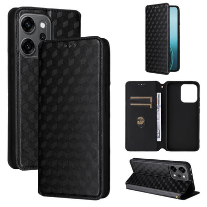 Cubic Grid Texture Flip Leather Phone Case, For OPPO A5 5G / 4G Global / A5M, For OPPO Reno14 Pro Global, For OPPO Reno14 Global, For OPPO K13 5G / K13X 5G / K12S 5G, For OPPO Find X8s+ 5G, For OPPO Find X8s 5G, For OPPO Find X8 Ultra 5G               ...