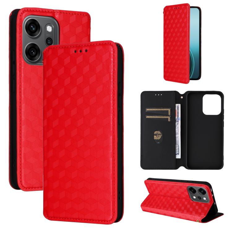 Cubic Grid Texture Flip Leather Phone Case, For OPPO A5 5G / 4G Global / A5M, For OPPO Reno14 Pro Global, For OPPO Reno14 Global, For OPPO K13 5G / K13X 5G / K12S 5G, For OPPO Find X8s+ 5G, For OPPO Find X8s 5G, For OPPO Find X8 Ultra 5G               ...