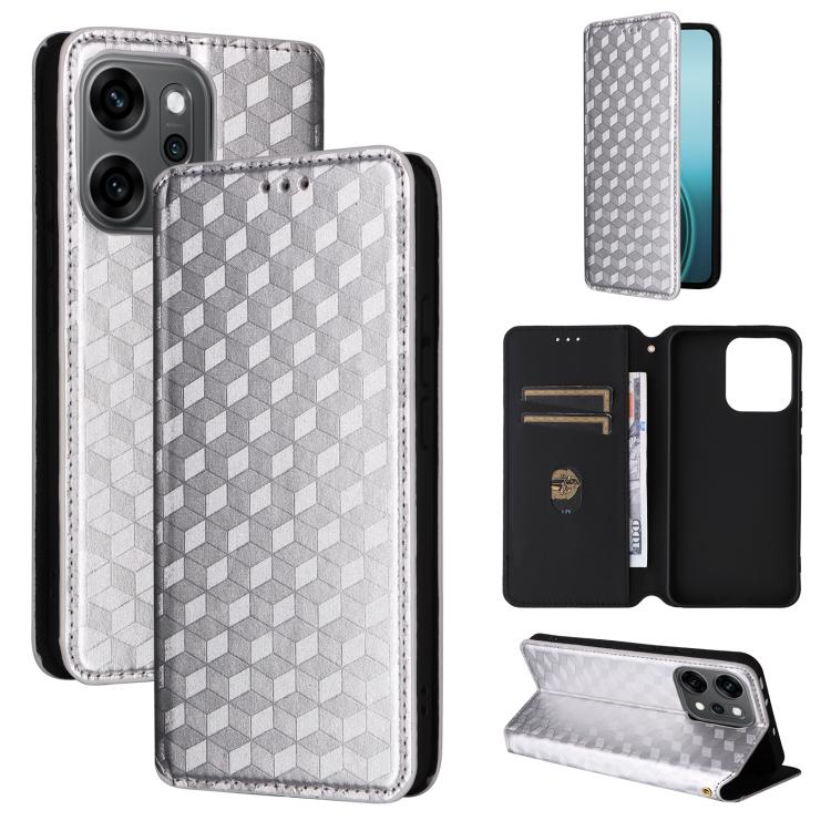 Cubic Grid Texture Flip Leather Phone Case, For OPPO A5 5G / 4G Global / A5M, For OPPO Reno14 Pro Global, For OPPO Reno14 Global, For OPPO K13 5G / K13X 5G / K12S 5G, For OPPO Find X8s+ 5G, For OPPO Find X8s 5G, For OPPO Find X8 Ultra 5G               ...