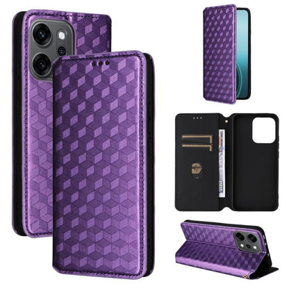 Cubic Grid Texture Flip Leather Phone Case, For OPPO A5 5G / 4G Global / A5M, For OPPO Reno14 Pro Global, For OPPO Reno14 Global, For OPPO K13 5G / K13X 5G / K12S 5G, For OPPO Find X8s+ 5G, For OPPO Find X8s 5G, For OPPO Find X8 Ultra 5G               ...