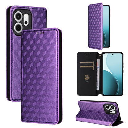 Cubic Grid Texture Flip Leather Phone Case, For OPPO Reno16 F 5G / Reno16 FS 5G, For OPPO Reno15 A 5G / Reno15 F 5G, For OPPO Reno16 5G / Reno16 Pro 5G Global, For OPPO Find X9 Ultra 5G, For OPPO A6X 4G / 5G / A6 5G Global                              ...