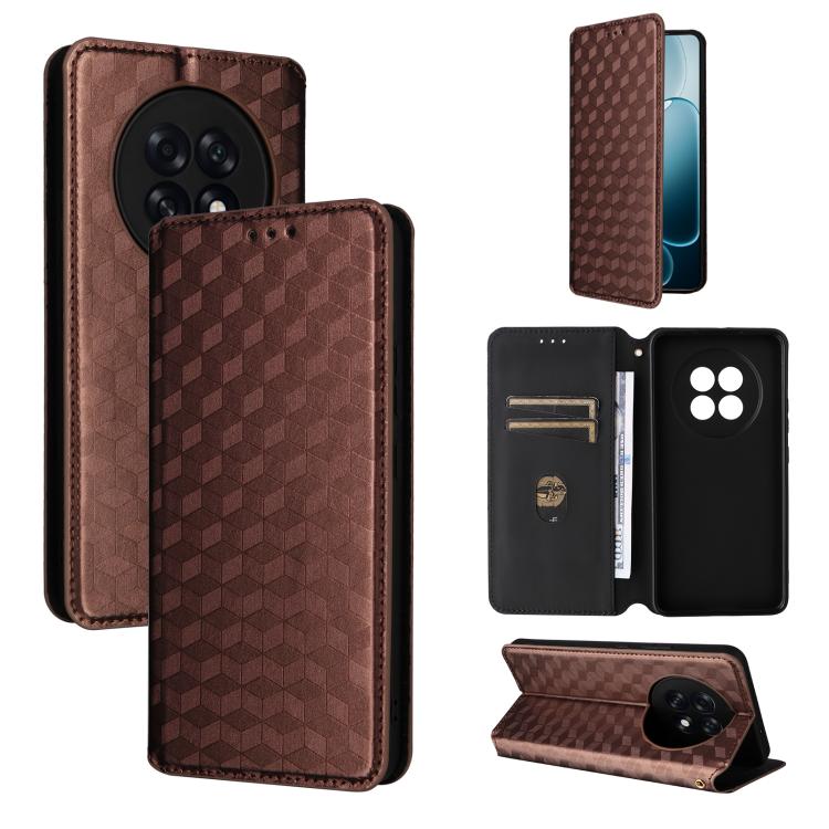 Cubic Grid Texture Flip Leather Phone Case, For OPPO Reno16 F 5G / Reno16 FS 5G, For OPPO Reno15 A 5G / Reno15 F 5G, For OPPO Reno16 5G / Reno16 Pro 5G Global, For OPPO Find X9 Ultra 5G, For OPPO A6X 4G / 5G / A6 5G Global                              ...