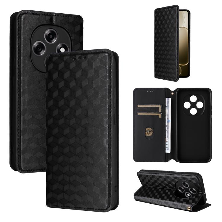 Cubic Grid Texture Flip Leather Phone Case, For OPPO Reno16 F 5G / Reno16 FS 5G, For OPPO Reno15 A 5G / Reno15 F 5G, For OPPO Reno16 5G / Reno16 Pro 5G Global, For OPPO Find X9 Ultra 5G, For OPPO A6X 4G / 5G / A6 5G Global                              ...
