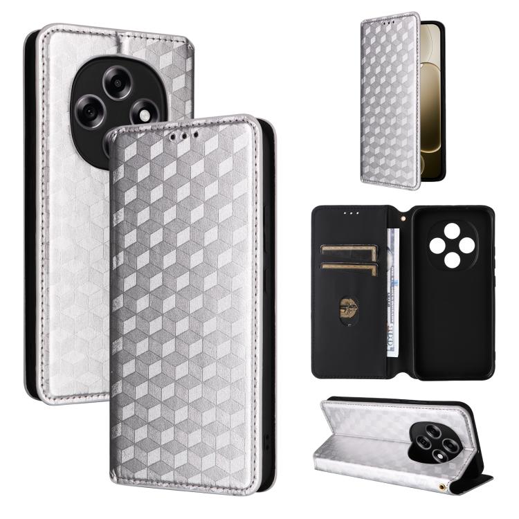 Cubic Grid Texture Flip Leather Phone Case, For OPPO Reno16 F 5G / Reno16 FS 5G, For OPPO Reno15 A 5G / Reno15 F 5G, For OPPO Reno16 5G / Reno16 Pro 5G Global, For OPPO Find X9 Ultra 5G, For OPPO A6X 4G / 5G / A6 5G Global                              ...