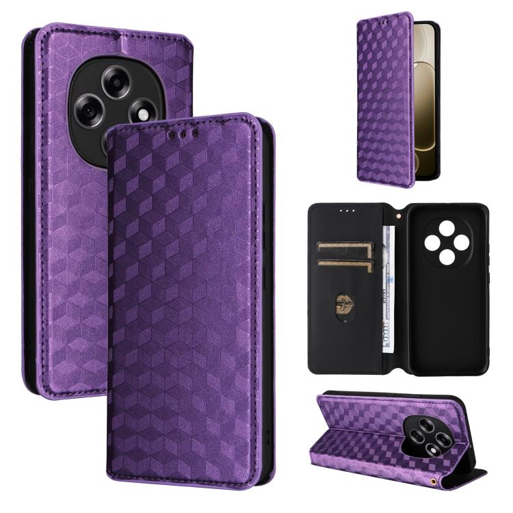 Cubic Grid Texture Flip Leather Phone Case, For OPPO Reno16 F 5G / Reno16 FS 5G, For OPPO Reno15 A 5G / Reno15 F 5G, For OPPO Reno16 5G / Reno16 Pro 5G Global, For OPPO Find X9 Ultra 5G, For OPPO A6X 4G / 5G / A6 5G Global                              ...