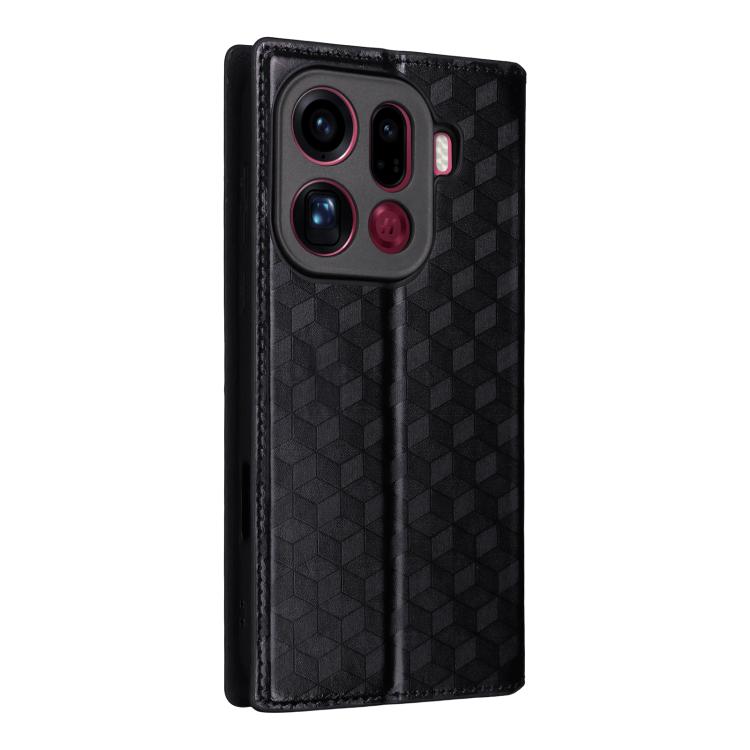 Cubic Grid Texture Flip Leather Phone Case, For OPPO Find X9 Pro, For OPPO Reno14 F 5G, For OPPO A79 5G / A2 5G, For OPPO A5x 5G / 4G Global, For OPPO A5 5G / 4G Global / A5M, For OPPO Reno14 Pro Global, For OPPO Reno14 Global                          ...