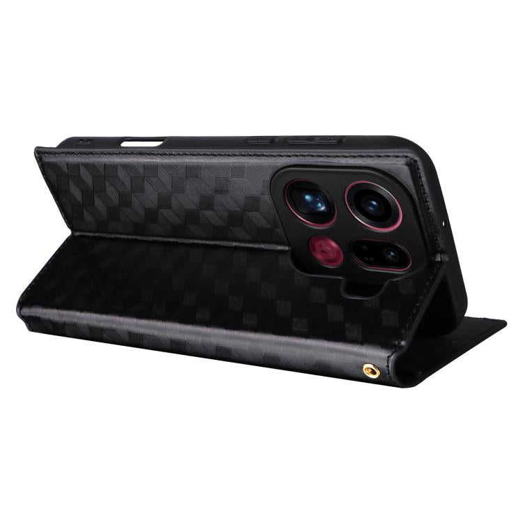 Cubic Grid Texture Flip Leather Phone Case, For OPPO Find X9 Pro, For OPPO Reno14 F 5G, For OPPO A79 5G / A2 5G, For OPPO A5x 5G / 4G Global, For OPPO A5 5G / 4G Global / A5M, For OPPO Reno14 Pro Global, For OPPO Reno14 Global                          ...