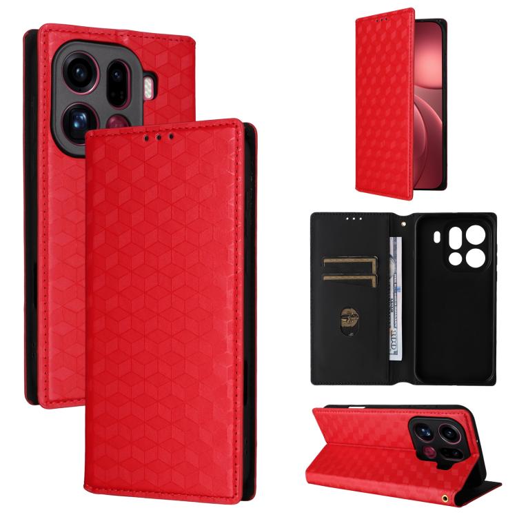 Cubic Grid Texture Flip Leather Phone Case, For OPPO Reno16 F 5G / Reno16 FS 5G, For OPPO Reno15 A 5G / Reno15 F 5G, For OPPO Reno16 5G / Reno16 Pro 5G Global, For OPPO Find X9 Ultra 5G, For OPPO A6X 4G / 5G / A6 5G Global                              ...