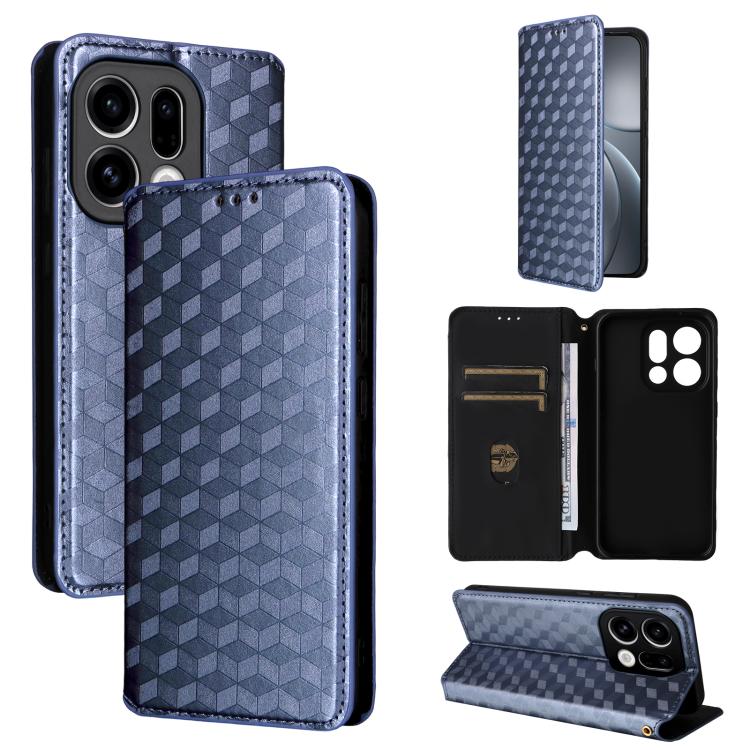 Cubic Grid Texture Flip Leather Phone Case, For OPPO Reno16 F 5G / Reno16 FS 5G, For OPPO Reno15 A 5G / Reno15 F 5G, For OPPO Reno16 5G / Reno16 Pro 5G Global, For OPPO Find X9 Ultra 5G, For OPPO A6X 4G / 5G / A6 5G Global                              ...