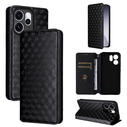 Cubic Grid Texture Flip Leather Phone Case, For OPPO Reno16 F 5G / Reno16 FS 5G, For OPPO Reno15 A 5G / Reno15 F 5G, For OPPO Reno16 5G / Reno16 Pro 5G Global, For OPPO Find X9 Ultra 5G, For OPPO A6X 4G / 5G / A6 5G Global                              ...