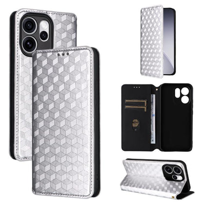 Cubic Grid Texture Flip Leather Phone Case, For OPPO Reno16 F 5G / Reno16 FS 5G, For OPPO Reno15 A 5G / Reno15 F 5G, For OPPO Reno16 5G / Reno16 Pro 5G Global, For OPPO Find X9 Ultra 5G, For OPPO A6X 4G / 5G / A6 5G Global                              ...