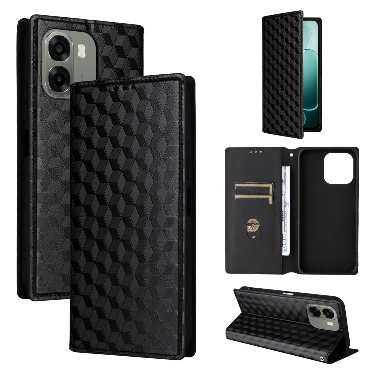 Cubic Grid Texture Flip Leather Phone Case, For OPPO Reno16 F 5G / Reno16 FS 5G, For OPPO Reno15 A 5G / Reno15 F 5G, For OPPO Reno16 5G / Reno16 Pro 5G Global, For OPPO Find X9 Ultra 5G, For OPPO A6X 4G / 5G / A6 5G Global                              ...