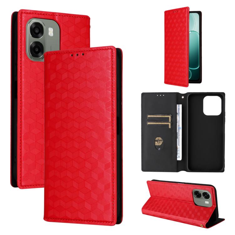 Cubic Grid Texture Flip Leather Phone Case, For OPPO Reno16 F 5G / Reno16 FS 5G, For OPPO Reno15 A 5G / Reno15 F 5G, For OPPO Reno16 5G / Reno16 Pro 5G Global, For OPPO Find X9 Ultra 5G, For OPPO A6X 4G / 5G / A6 5G Global                              ...