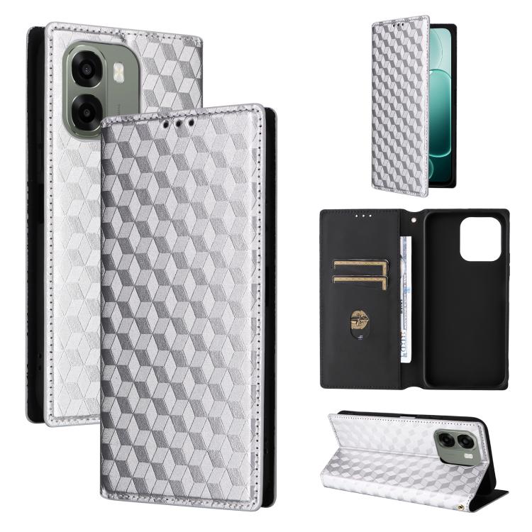 Cubic Grid Texture Flip Leather Phone Case, For OPPO Reno16 F 5G / Reno16 FS 5G, For OPPO Reno15 A 5G / Reno15 F 5G, For OPPO Reno16 5G / Reno16 Pro 5G Global, For OPPO Find X9 Ultra 5G, For OPPO A6X 4G / 5G / A6 5G Global                              ...