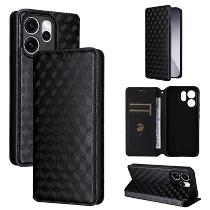 Cubic Grid Texture Flip Leather Phone Case, For OPPO Reno16 F 5G / Reno16 FS 5G, For OPPO Reno15 A 5G / Reno15 F 5G, For OPPO Reno16 5G / Reno16 Pro 5G Global, For OPPO Find X9 Ultra 5G, For OPPO A6X 4G / 5G / A6 5G Global                              ...