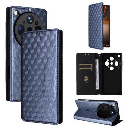 Cubic Grid Texture Flip Leather Phone Case, For OPPO Reno16 F 5G / Reno16 FS 5G, For OPPO Reno15 A 5G / Reno15 F 5G, For OPPO Reno16 5G / Reno16 Pro 5G Global, For OPPO Find X9 Ultra 5G, For OPPO A6X 4G / 5G / A6 5G Global                              ...