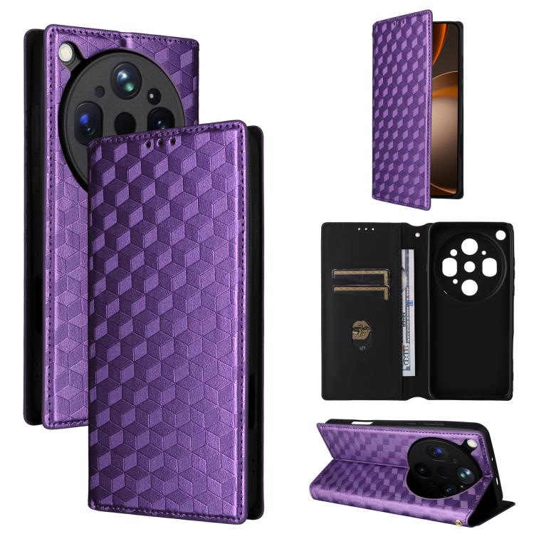 Cubic Grid Texture Flip Leather Phone Case, For OPPO Reno16 F 5G / Reno16 FS 5G, For OPPO Reno15 A 5G / Reno15 F 5G, For OPPO Reno16 5G / Reno16 Pro 5G Global, For OPPO Find X9 Ultra 5G, For OPPO A6X 4G / 5G / A6 5G Global                              ...