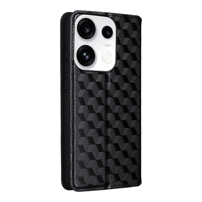 Cubic Grid Texture Flip Leather Phone Case, For OPPO Reno16 F 5G / Reno16 FS 5G, For OPPO Reno15 A 5G / Reno15 F 5G, For OPPO Reno16 5G / Reno16 Pro 5G Global, For OPPO Find X9 Ultra 5G, For OPPO A6X 4G / 5G / A6 5G Global                              ...
