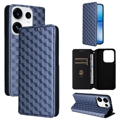 Cubic Grid Texture Flip Leather Phone Case, For OPPO Reno16 F 5G / Reno16 FS 5G, For OPPO Reno15 A 5G / Reno15 F 5G, For OPPO Reno16 5G / Reno16 Pro 5G Global, For OPPO Find X9 Ultra 5G, For OPPO A6X 4G / 5G / A6 5G Global                              ...