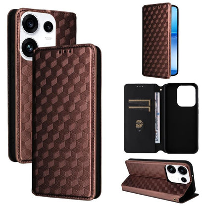 Cubic Grid Texture Flip Leather Phone Case, For OPPO Reno16 F 5G / Reno16 FS 5G, For OPPO Reno15 A 5G / Reno15 F 5G, For OPPO Reno16 5G / Reno16 Pro 5G Global, For OPPO Find X9 Ultra 5G, For OPPO A6X 4G / 5G / A6 5G Global                              ...