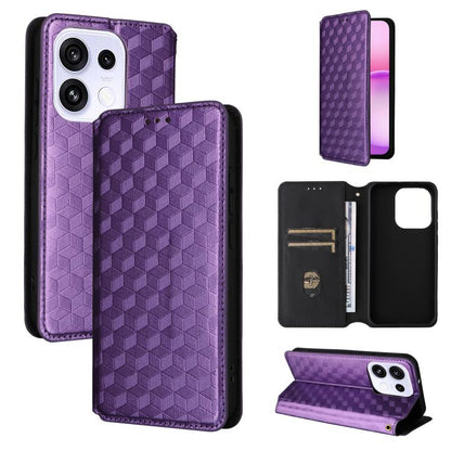 Cubic Grid Texture Flip Leather Phone Case, For OPPO Reno16 F 5G / Reno16 FS 5G, For OPPO Reno15 A 5G / Reno15 F 5G, For OPPO Reno16 5G / Reno16 Pro 5G Global, For OPPO Find X9 Ultra 5G, For OPPO A6X 4G / 5G / A6 5G Global                              ...