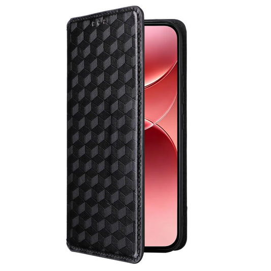Cubic Grid Texture Flip Leather Phone Case, For OPPO A7 Pro 5G, For OPPO Find X10 5G, For OPPO Find X10 Pro Max 5G, For OPPO A7 Pro Max / F35 Pro 5G, For OPPO Reno16 F 5G / Reno16 FS 5G, For OPPO Reno15 A 5G / Reno15 F 5G                               ...