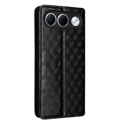 Cubic Grid Texture Flip Leather Phone Case, For OPPO A7 Pro 5G, For OPPO A7 Pro Max / F35 Pro 5G, For OPPO Reno16 F 5G / Reno16 FS 5G, For OPPO Reno15 A 5G / Reno15 F 5G, For OPPO Reno16 5G / Reno16 Pro 5G Global, For OPPO Find X9 Ultra 5G             ...
