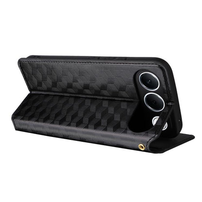 Cubic Grid Texture Flip Leather Phone Case, For OPPO A7 Pro 5G, For OPPO A7 Pro Max / F35 Pro 5G, For OPPO Reno16 F 5G / Reno16 FS 5G, For OPPO Reno15 A 5G / Reno15 F 5G, For OPPO Reno16 5G / Reno16 Pro 5G Global, For OPPO Find X9 Ultra 5G             ...