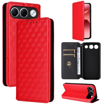 Cubic Grid Texture Flip Leather Phone Case, For OPPO A7 Pro 5G, For OPPO A7 Pro Max / F35 Pro 5G, For OPPO Reno16 F 5G / Reno16 FS 5G, For OPPO Reno15 A 5G / Reno15 F 5G, For OPPO Reno16 5G / Reno16 Pro 5G Global, For OPPO Find X9 Ultra 5G             ...