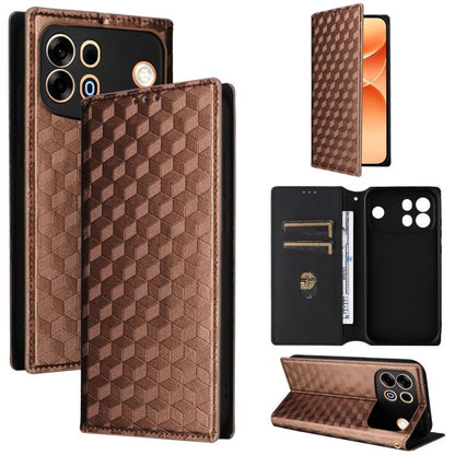 Cubic Grid Texture Flip Leather Phone Case, For OPPO A7 Pro 5G, For OPPO A7 Pro Max / F35 Pro 5G, For OPPO Reno16 F 5G / Reno16 FS 5G, For OPPO Reno15 A 5G / Reno15 F 5G, For OPPO Reno16 5G / Reno16 Pro 5G Global, For OPPO Find X9 Ultra 5G             ...