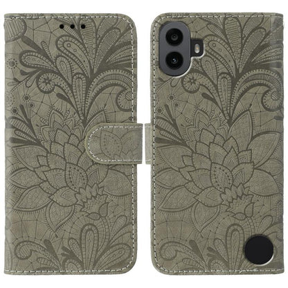 Lace Flower Embossing Flip Leather Phone Case, For Nothing CMF Phone 2 Pro, For Nothing Phone 3a, For Nothing Phone 3a Pro, For Nothing CMF Phone 1