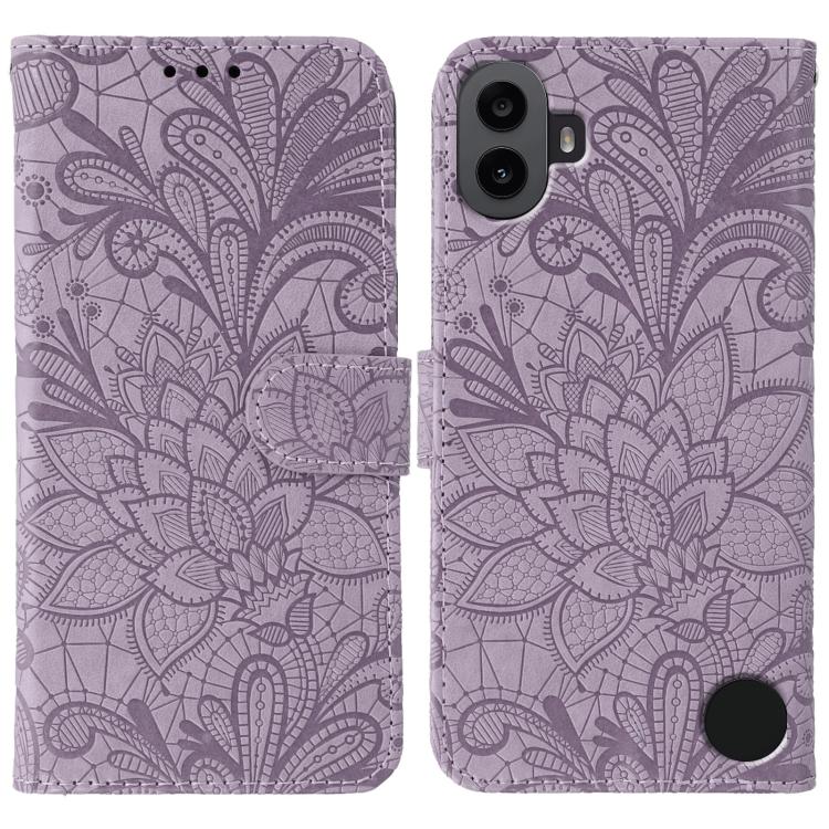 Lace Flower Embossing Flip Leather Phone Case, For Nothing CMF Phone 2 Pro, For Nothing Phone 3a, For Nothing Phone 3a Pro, For Nothing CMF Phone 1