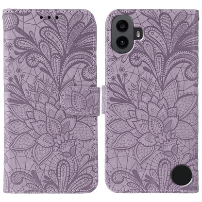 Lace Flower Embossing Flip Leather Phone Case, For Nothing CMF Phone 2 Pro, For Nothing Phone 3a, For Nothing Phone 3a Pro, For Nothing CMF Phone 1