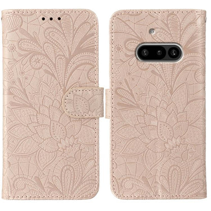 Lace Flower Embossing Flip Leather Phone Case, For Nothing CMF Phone 2 Pro, For Nothing Phone 3a, For Nothing Phone 3a Pro, For Nothing CMF Phone 1