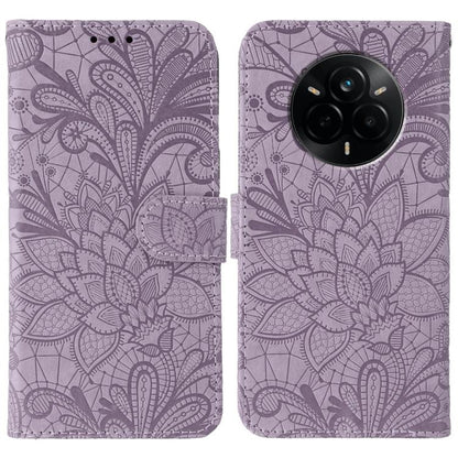 Lace Flower Embossing Flip Leather Phone Case, For Realme 14 Pro+, For Realme 14 Pro, For Realme 14x, For Realme GT 7 Pro