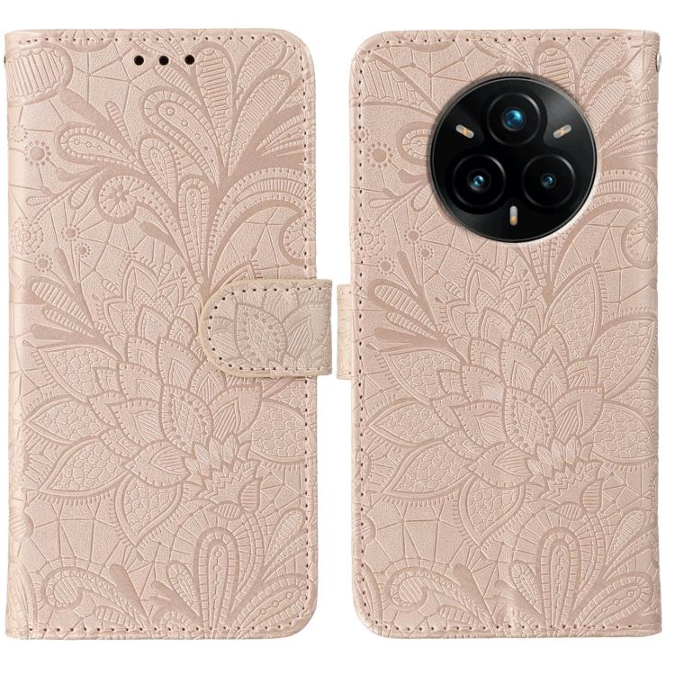 Lace Flower Embossing Flip Leather Phone Case, For Realme 14 Pro+, For Realme 14 Pro, For Realme 14x, For Realme GT 7 Pro
